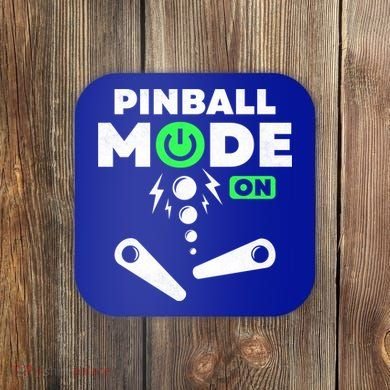 Pinball Mode On 80s Retro Game Gift Coaster