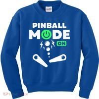 Pinball Mode On 80s Retro Game Gift Kids Sweatshirt thumb 0