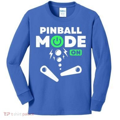 Pinball Mode On 80s Retro Game Gift Kids Long Sleeve Shirt