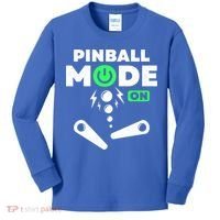 Pinball Mode On 80s Retro Game Gift Kids Long Sleeve Shirt thumb 0