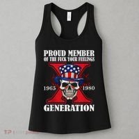 Proud Member Of The Fuck Your Feelings Generation X Skull Women's Tank Top thumb 3