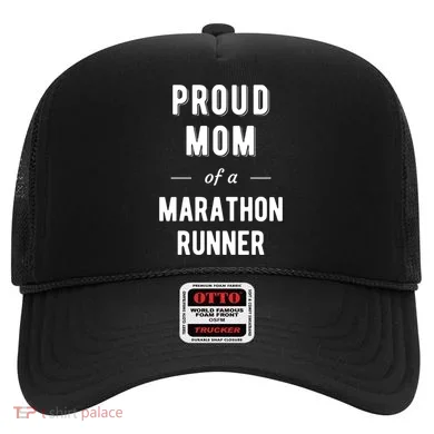 Proud Mom Of A Marathon Runner Funny Gift Hat