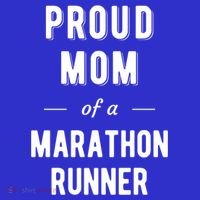 Proud Mom Of A Marathon Runner Funny Gift Long Sleeve Shirt thumb 2