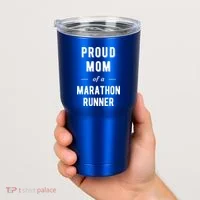 Proud Mom Of A Marathon Runner Funny Gift Tumbler thumb 2
