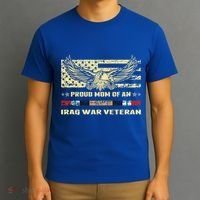 Proud Mom Of An Iraq War Veteran Military Vets Mother Funny Gift T-Shirt thumb 3