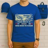 Proud Mom Of An Iraq War Veteran Military Vets Mother Funny Gift T-Shirt thumb 6