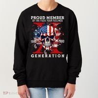 Proud Member Of Your Feelings Horror Skull X Generation Women's Sweatshirt thumb 0