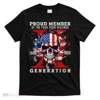 Proud Member Of Your Feelings Horror Skull X Generation T-Shirt thumb 0