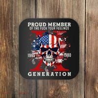Proud Member Of Your Feelings Horror Skull X Generation Coaster thumb 0