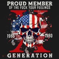 Proud Member Of Your Feelings Horror Skull X Generation Mousepad thumb 1