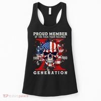Proud Member Of Your Feelings Horror Skull X Generation Women's Tank Top thumb 0