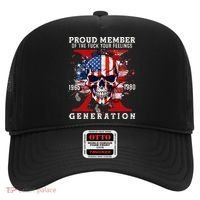 Proud Member Of Your Feelings Horror Skull X Generation Hat thumb 0