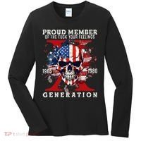 Proud Member Of Your Feelings Horror Skull X Generation Women's Long Sleeve Shirt thumb 0
