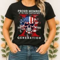 Proud Member Of Your Feelings Horror Skull X Generation Women's T-Shirt thumb 2
