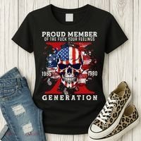 Proud Member Of Your Feelings Horror Skull X Generation Women's T-Shirt thumb 3