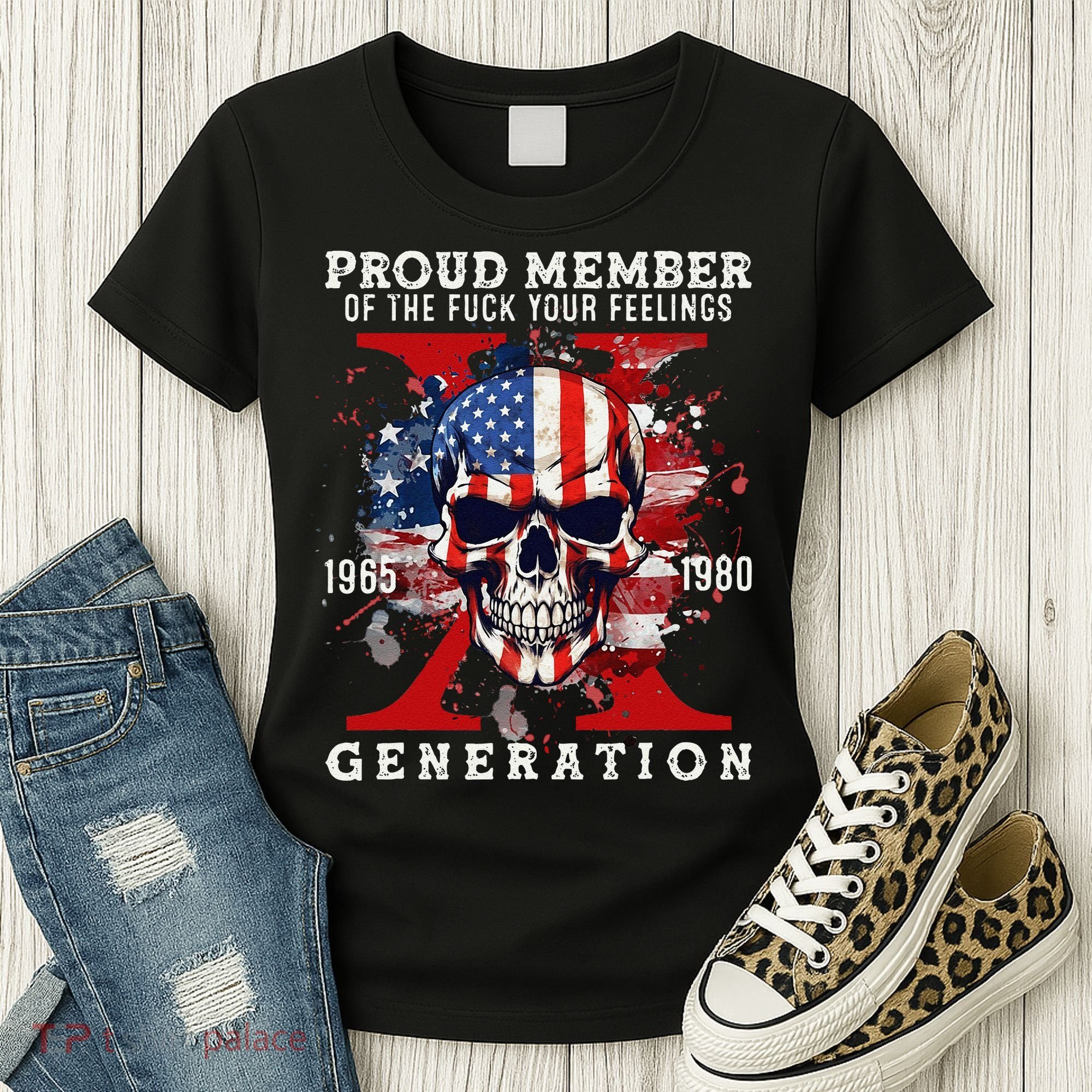 Proud Member Of Your Feelings Horror Skull X Generation Women's T-Shirt
