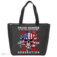 Proud Member Of Your Feelings Horror Skull X Generation Tote Bag thumb 0