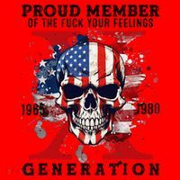 Proud Member Of Your Feelings Horror Skull X Generation Santa Hat thumb 1