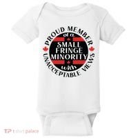Proud Member Of A Small Fringe Minority With Unacceptable Views Baby Bodysuit thumb 0