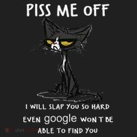 Piss Me Off I Will Slap You So Hard Black Cat Beanie thumb 2