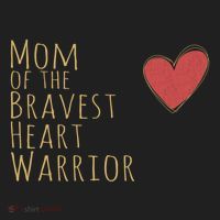 Proud Mom Of Bravest Heart Warrior Chd Awareness Congenital Gift Beanie thumb 2
