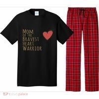 Proud Mom Of Bravest Heart Warrior Chd Awareness Congenital Gift Pajama Set thumb 0