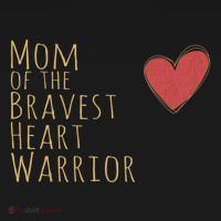 Proud Mom Of Bravest Heart Warrior Chd Awareness Congenital Gift Women's Hoodie thumb 2
