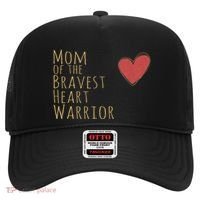 Proud Mom Of Bravest Heart Warrior Chd Awareness Congenital Gift Hat thumb 0