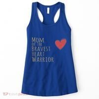 Proud Mom Of Bravest Heart Warrior Chd Awareness Congenital Gift Women's Tank Top thumb 0