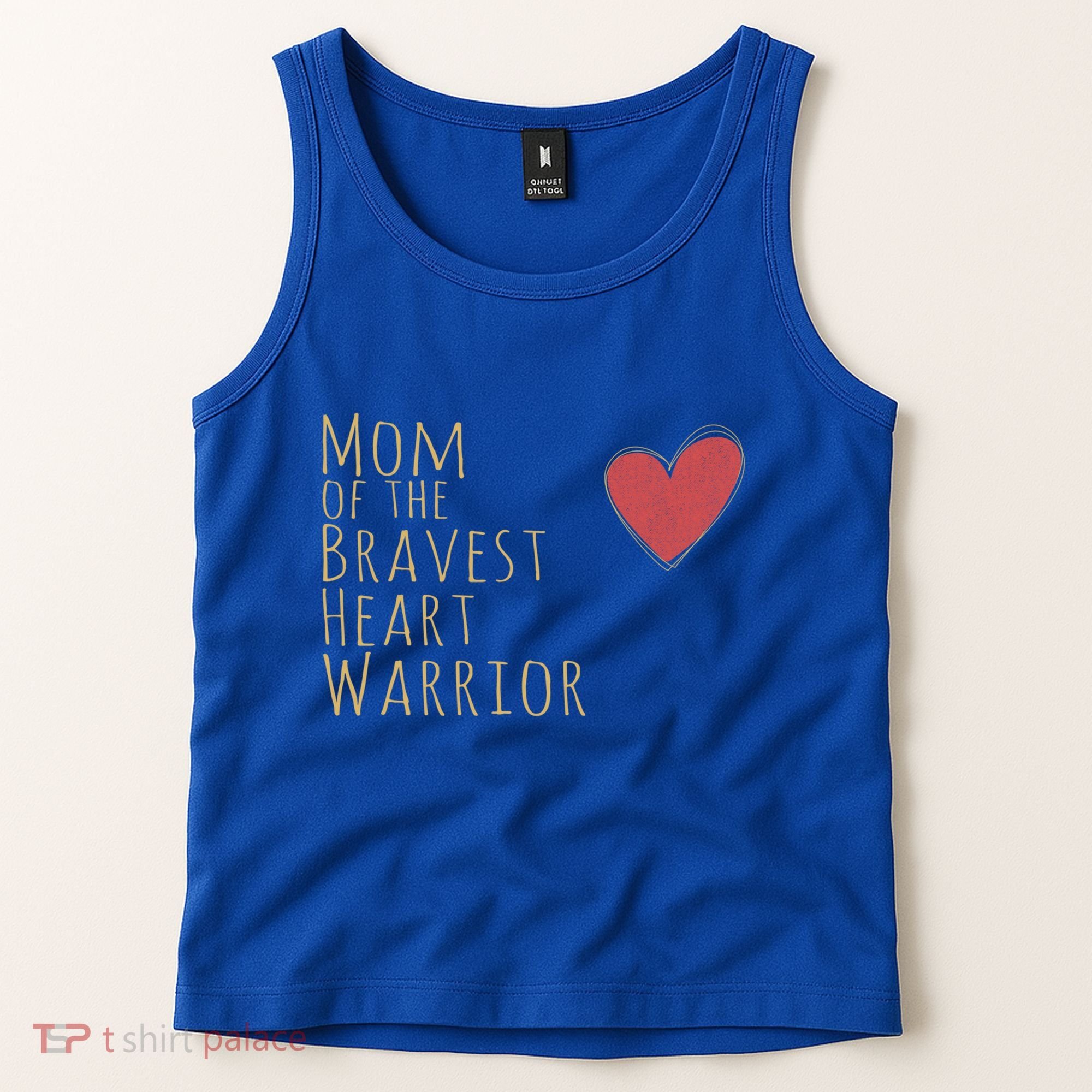 Proud Mom Of Bravest Heart Warrior Chd Awareness Congenital Gift Tank Top