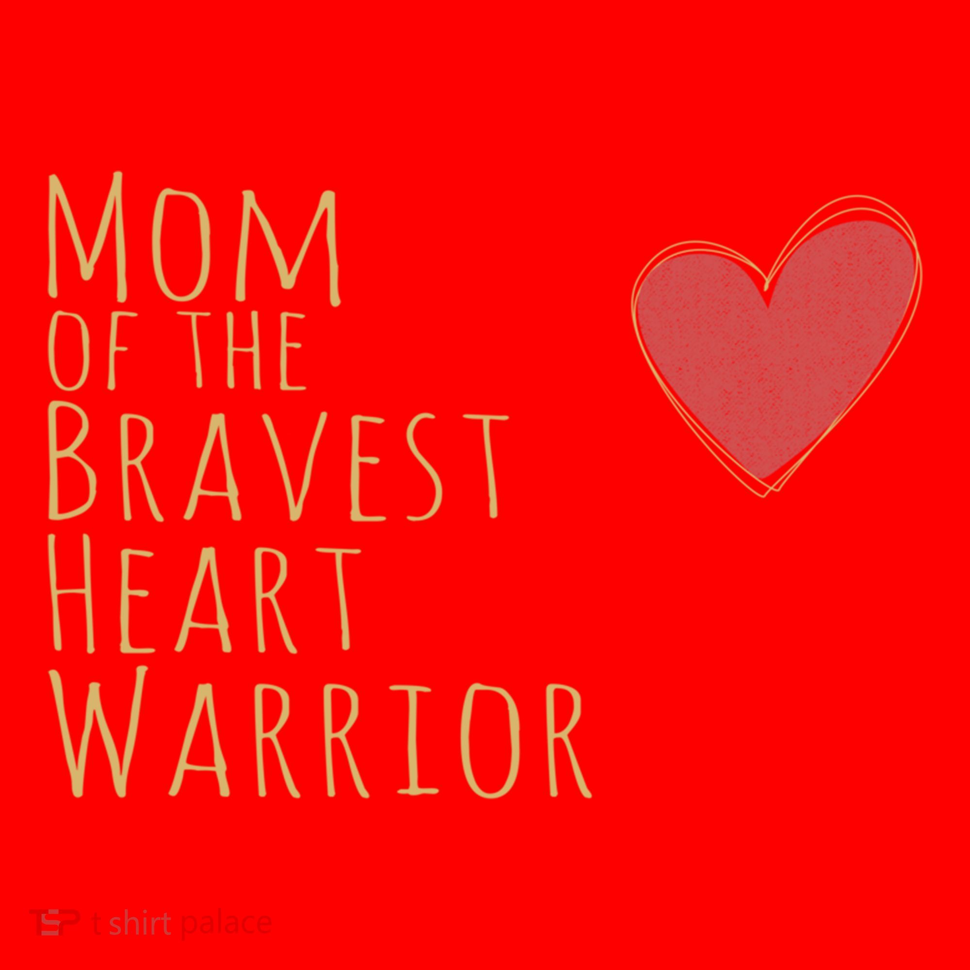 Proud Mom Of Bravest Heart Warrior Chd Awareness Congenital Gift Santa Hat
