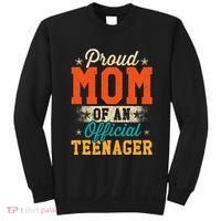 Proud Mom Of Teenager 13th Birthday Gift Sweatshirt thumb 0