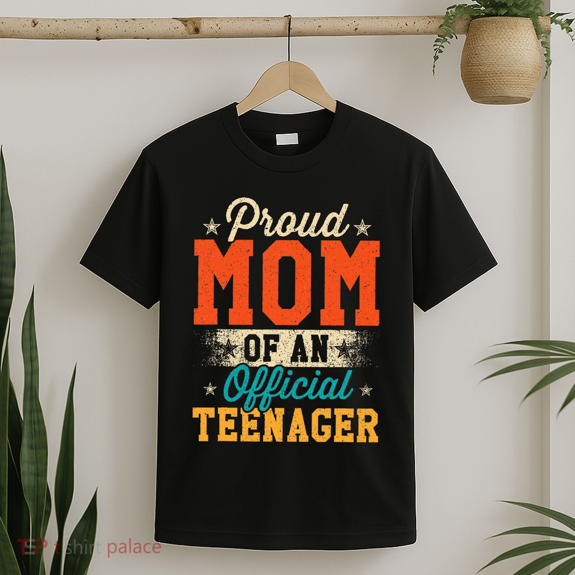 Proud Mom Of Teenager 13th Birthday Gift T-Shirt