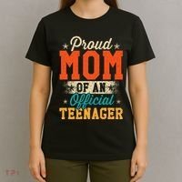 Proud Mom Of Teenager 13th Birthday Gift T-Shirt thumb 4
