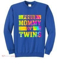 Proud Mommy Of Twins Gift Mother Twin Mom Cute Gift Sweatshirt thumb 0