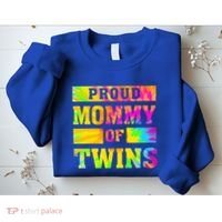 Proud Mommy Of Twins Gift Mother Twin Mom Cute Gift Sweatshirt thumb 2