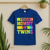Proud Mommy Of Twins Gift Mother Twin Mom Cute Gift T-Shirt thumb 2