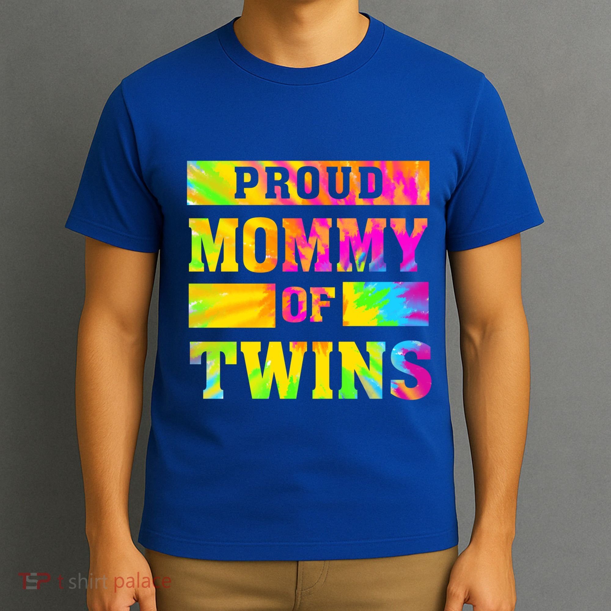 Proud Mommy Of Twins Gift Mother Twin Mom Cute Gift T-Shirt