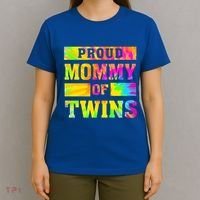 Proud Mommy Of Twins Gift Mother Twin Mom Cute Gift T-Shirt thumb 4