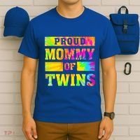 Proud Mommy Of Twins Gift Mother Twin Mom Cute Gift T-Shirt thumb 6