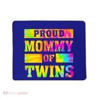 Proud Mommy Of Twins Gift Mother Twin Mom Cute Gift Mousepad thumb 0