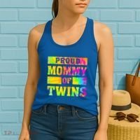 Proud Mommy Of Twins Gift Mother Twin Mom Cute Gift Women's Tank Top thumb 2