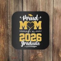 Proud Mom Of A 2026 Graduate Senior Grad Coaster thumb 0