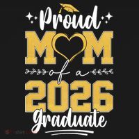 Proud Mom Of A 2026 Graduate Senior Grad Coaster thumb 2