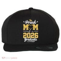 Proud Mom Of A 2026 Graduate Senior Grad Wool Snapback Cap thumb 0