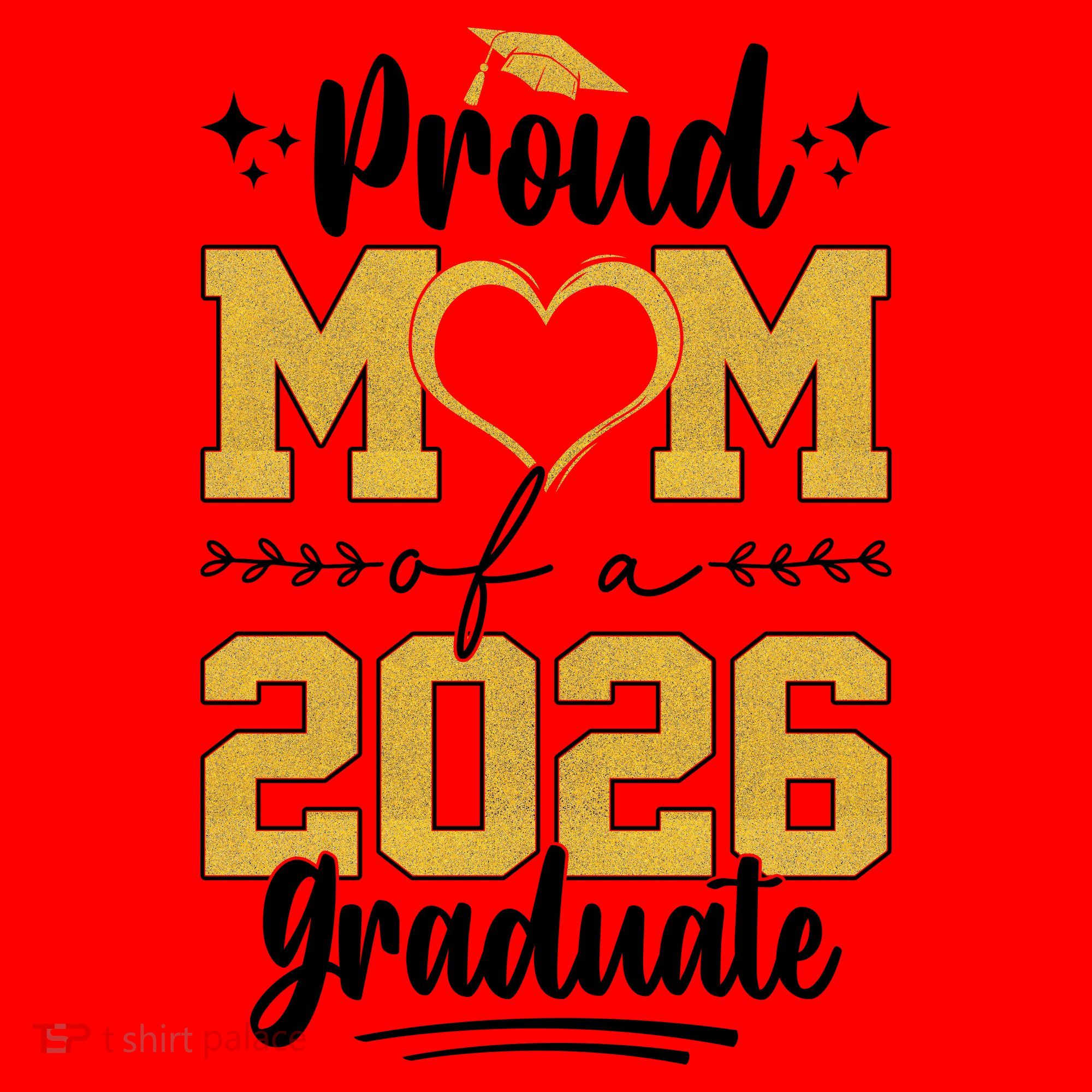 Proud Mom Of A 2026 Graduate Senior Grad Santa Hat