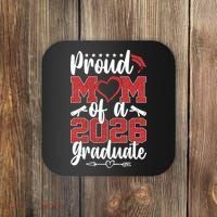 Proud Mom Of A 2026 Graduate Senior Class Graduation Coaster thumb 0