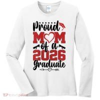 Proud Mom Of A 2026 Graduate Senior Class Graduation Women's Long Sleeve Shirt thumb 0