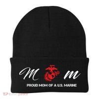 Proud Mom Of A U S Marine Gift Beanie thumb 0