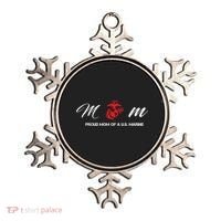 Proud Mom Of A U S Marine Gift Ornament thumb 0